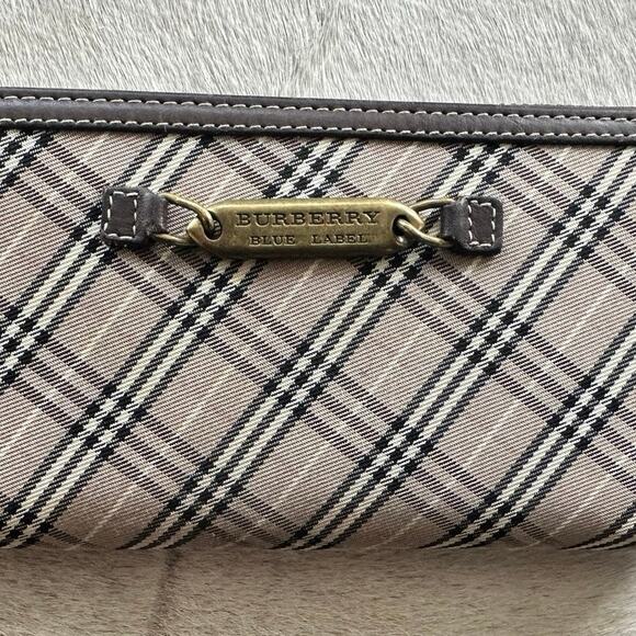 Burberry Blue Label Plaid Zip Around Long Wallet - Picture 3 of 13
